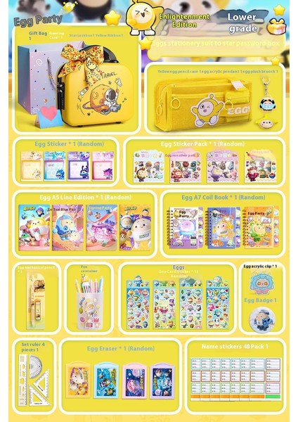 Kırtasiye Malzemeleri Komple Çocuk Kalem Çantası Seti Sezon Açılış Hediye Paketleri (Yurt Dışından)