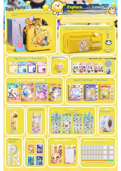 Kırtasiye Malzemeleri Komple Çocuk Kalem Çantası Seti Sezon Açılış Hediye Paketleri (Yurt Dışından)