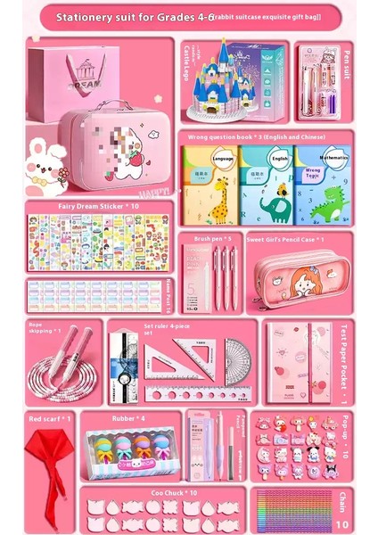 Erkek ve Kız Ilkokul Öğrencileri Okula Başlama Kırtasiye Hediye Seti Hediye Paketi Okula Hazırlık Çocuk Okul Malzemeleri (Yurt Dışından)