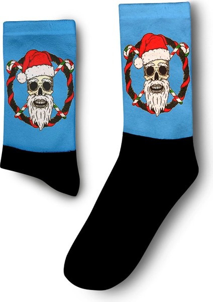 Kurukafa Noel Baba Noel Yılbaşı Çorabı - Unisex