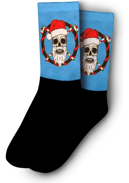 Kurukafa Noel Baba Noel Yılbaşı Çorabı - Unisex