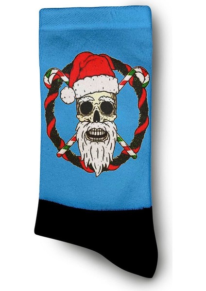Kurukafa Noel Baba Noel Yılbaşı Çorabı - Unisex