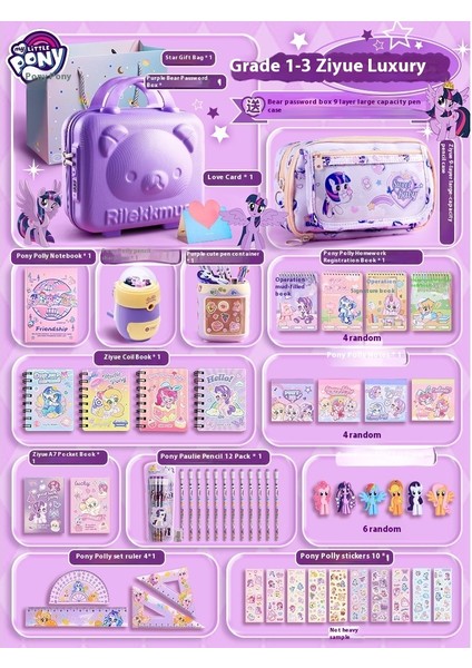 Kuromi Melodi Kırtasiye Seti Okula Başlangıç Için Yüksek Değerli Çocuk Hediye Kutusu Öğrenme Kırtasiye Hediye Paketi (Yurt Dışından)