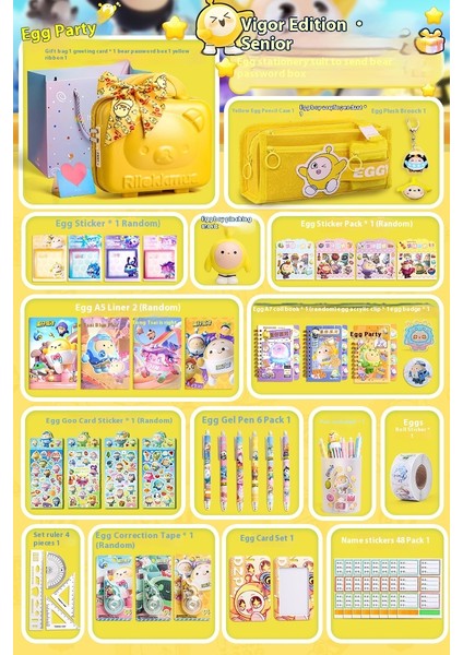 Kırtasiye Malzemeleri Komple Çocuk Kalem Çantası Seti Sezon Açılış Hediye Paketleri (Yurt Dışından)