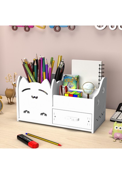 Akrilik Masaüstü Kalemlik Düzenleyici Raf (Yurt Dışından)