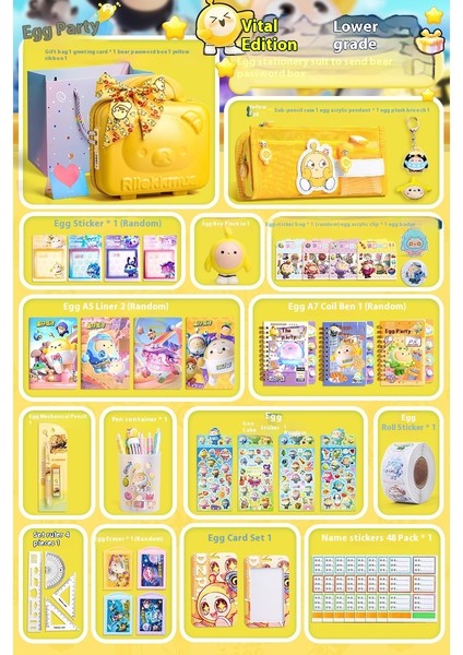 Erkek ve Kız Ilkokul Öğrencileri Okula Başlama Kırtasiye Hediye Seti Hediye Paketi Okula Hazırlık Çocuk Okul Malzemeleri (Yurt Dışından)