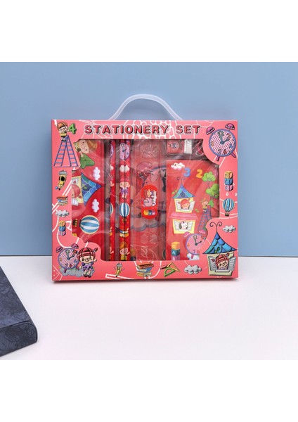 Ilkokul Öğrencileri Için Yeni Kırtasiye Seti Hediye Sekiz Parça Set (Yurt Dışından)