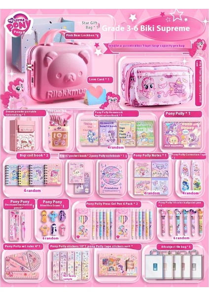 Kuromi Melodi Kırtasiye Seti Okula Başlangıç Için Yüksek Değerli Çocuk Hediye Kutusu Öğrenme Kırtasiye Hediye Paketi (Yurt Dışından)