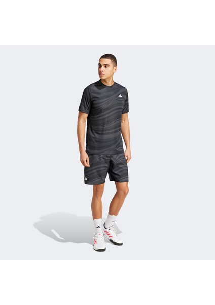 Club Climacool Graphic Erkek Gri Tenis Şortu.-