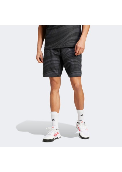 Club Climacool Graphic Erkek Gri Tenis Şortu.-