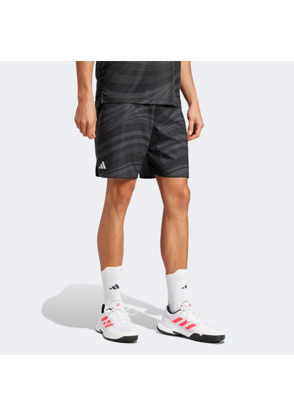 Club Climacool Graphic Erkek Gri Tenis Şortu.-
