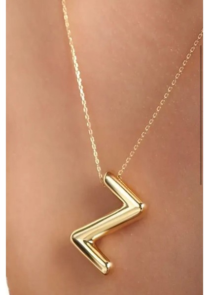 14 Ayar Altın Sade Balon Z Harf Zincir Kolye , fiyatları