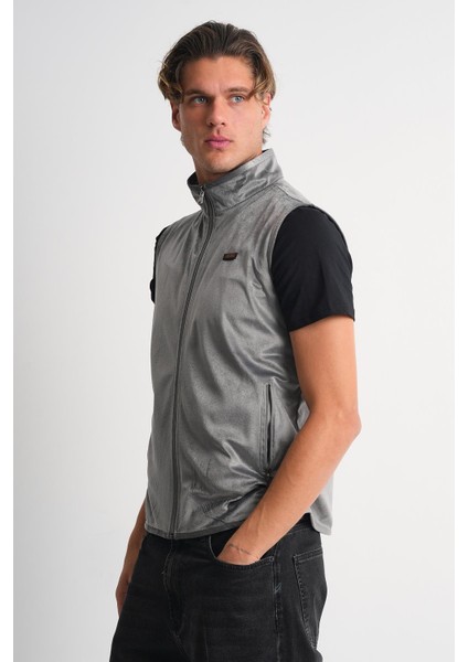 Alexandergardı Dik Yaka Fermuarlı Yandan Cepli Kolsuz Yelek fiyatları