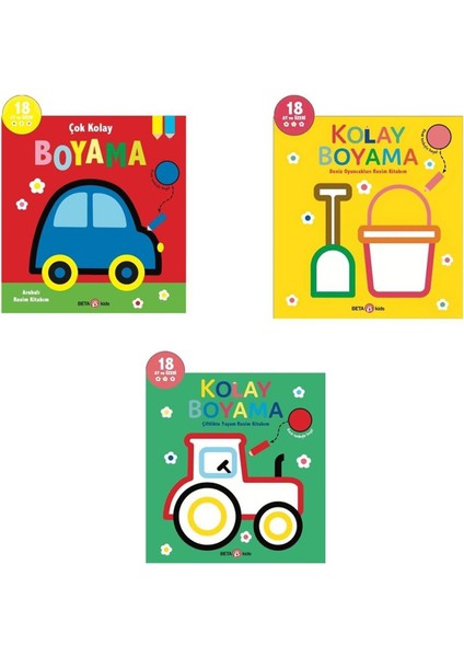 Kolay Boyama Kitap Seti-2 18 Ay ve Üzeri