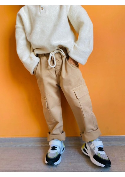 Erkek Çocuk Triko Detaylı Pantolon Takım