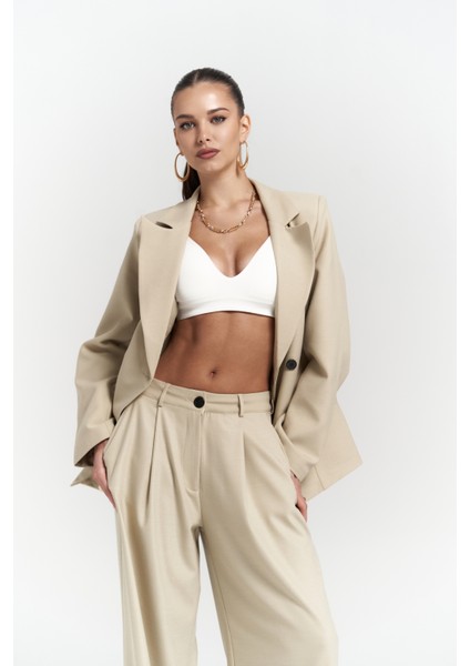Halvyn Dar Kesim Blazer Olive Green Takım fırsatları