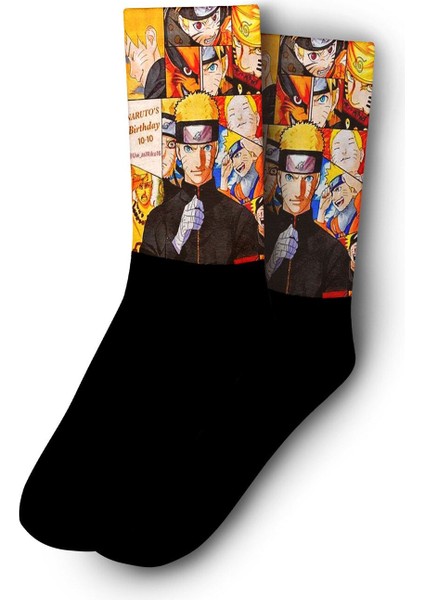 Naruto Doğum Günü Çorap - Unisex