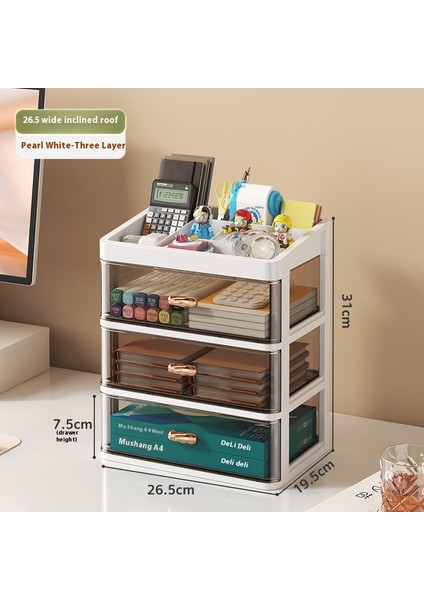 Basit moda kırtasiye düzenleyici masaüstü öğrenci çok bölmeli çekmece yukarı doğru istiflenebilir (Yurt Dışından)