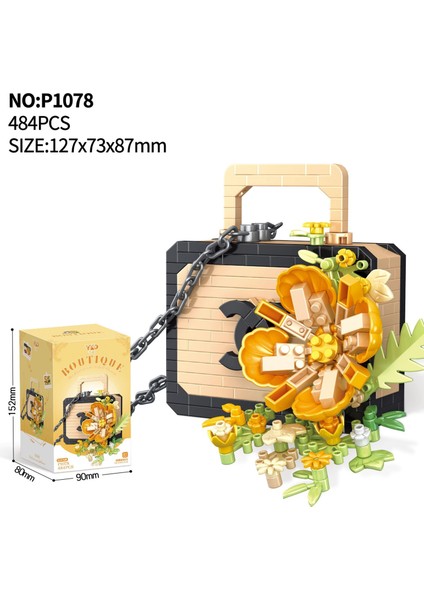 Saksı Yapı Taşı Küçük Pelet Puzzle Kız Serisi Doğum Günü Hediyesi (Yurt Dışından)