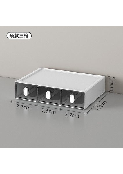Basit Moda Kırtasiye Düzenleyici Masaüstü Öğrenci Çok Bölmeli Çekmece Yukarı Doğru Istiflenebilir (Yurt Dışından)