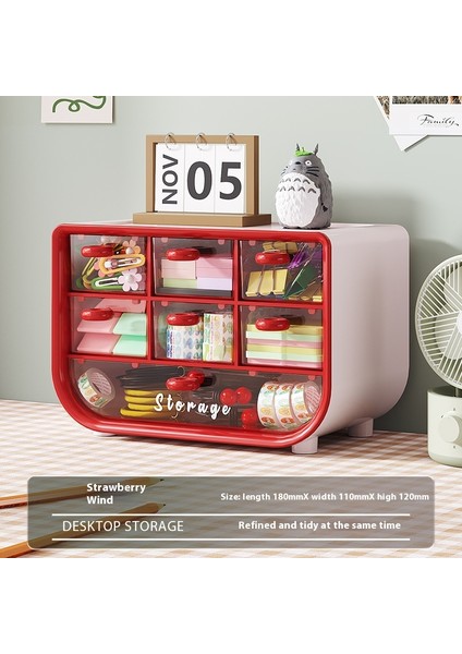 Kırtasiye Kozmetik Düzenleme Rafı Saklama Kutusu Ofis Yatakhane Masası Çeşitli Saklama Dolabı (Yurt Dışından)