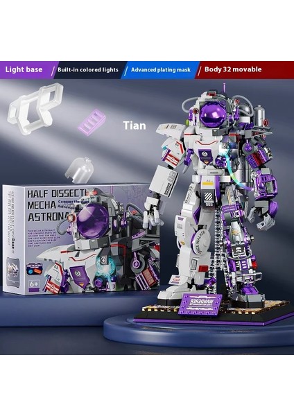 Yeni Uzay Uydusu Astronot Blok Modeli Çocuk Eğitici Oyuncaklar (Yurt Dışından)
