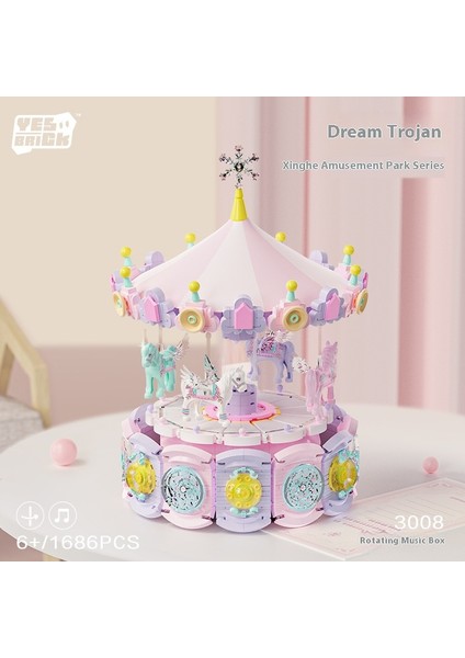 Yeni Yaratıcı Yapı Taşları Buket Ahşap Evler Monte Puzzle Çocuk Oyuncakları Süsler Hediye (Yurt Dışından)