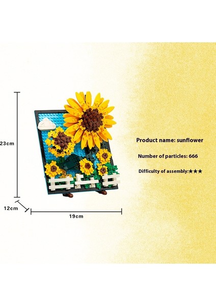 Yeni Monte Edilmiş Puzzle Yapı Taşları Buket Oyuncak Dekorasyon Hediyesi (Yurt Dışından)