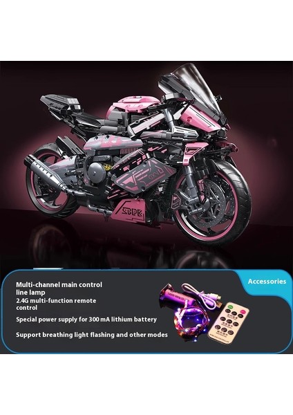 Harley Bmw Motosiklet Yapı Taşı Modeli Bulmaca Montajlı Oyuncak Araba (Yurt Dışından)
