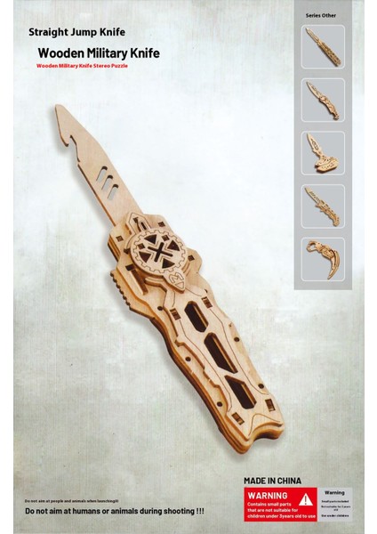 Ahşap 3D Üç Boyutlu Puzzle Yapboz El Yapımı Montajlı Maket Oyuncaklar (Yurt Dışından)