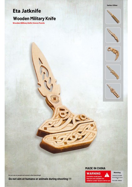 Ahşap 3D Üç Boyutlu Puzzle Yapboz El Yapımı Montajlı Maket Oyuncaklar (Yurt Dışından)