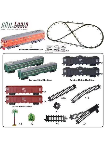 Simülasyon Elektrikli Tren Parça Seti Yüksek Hızlı Tren Oyuncak Modeli (Yurt Dışından)
