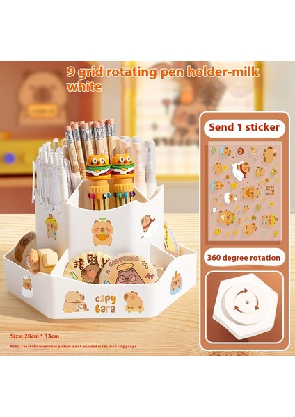 Masaüstü Düzenleyici Eğimli Çekmece Kalemlik Ofis Şeffaf Çok Katmanlı Büyük Kapasiteli Kırtasiye Düzenleyici (Yurt Dışından)