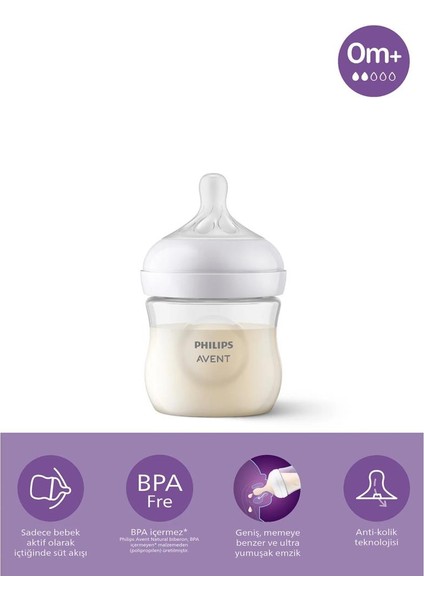 Philips Avent Doğal Tepkili Natural Response Pp Biberon 125 ml 0+ Ay