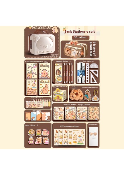 Kapya Kırtasiye Seti Okula Başlangıç Hediye Paketi (Yurt Dışından)