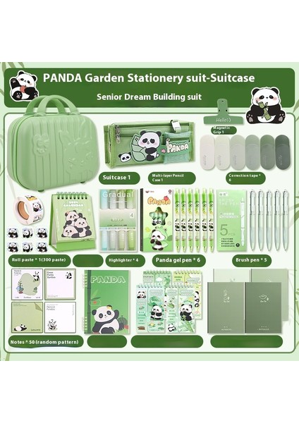 Panda Karapika Kırtasiye Paketi Okul Malzemeleri Hediyeleri Çocuk Kırtasiye Seti (Yurt Dışından)