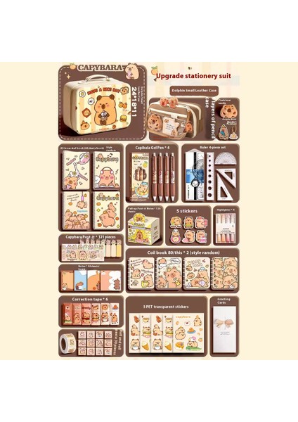 Kapya Kırtasiye Seti Okula Başlangıç Hediye Paketi (Yurt Dışından)