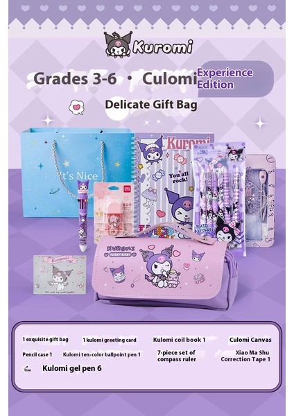 Kuromi Kırtasiye Seti Hediye Kutusu Ilkokul Öğrencileri Için Öğrenme Kırtasiye Paketi (Yurt Dışından)