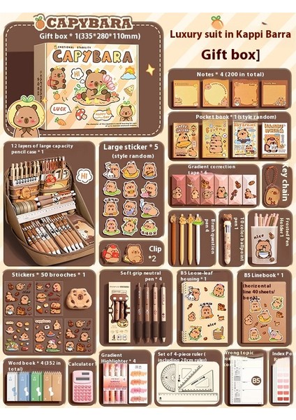 Kapya Kırtasiye Seti Okula Başlangıç Hediye Paketi (Yurt Dışından)