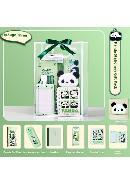Panda Karapika Kırtasiye Paketi Okul Malzemeleri Hediyeleri Çocuk Kırtasiye Seti (Yurt Dışından)