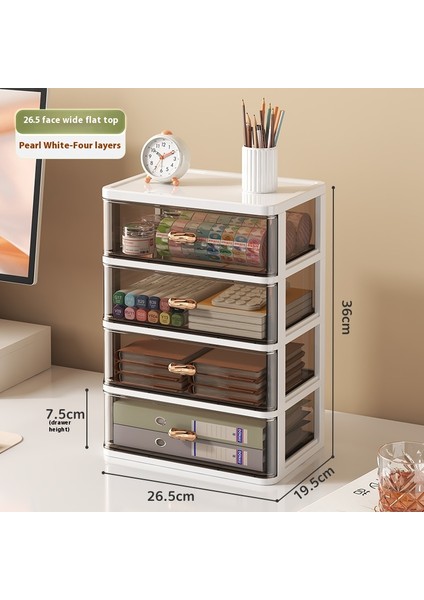 Basit Moda Kırtasiye Düzenleyici Masaüstü Öğrenci Çok Bölmeli Çekmece Yukarı Doğru Istiflenebilir (Yurt Dışından)