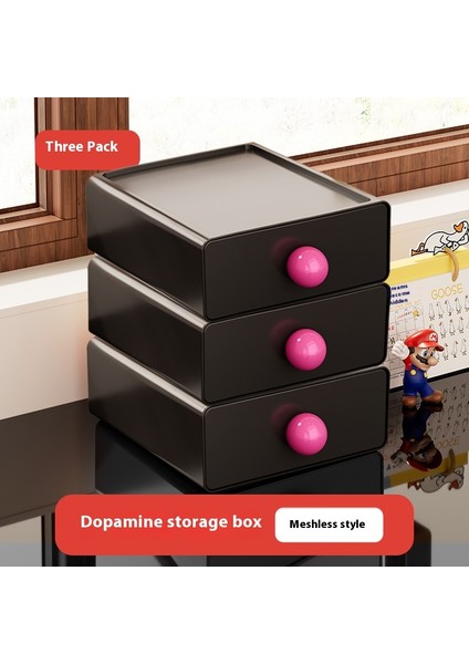 Basit Moda Kırtasiye Düzenleyici Masaüstü Öğrenci Çok Bölmeli Çekmece Yukarı Doğru Istiflenebilir (Yurt Dışından)