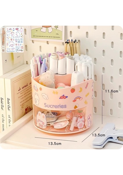 Kalemlik Düzenleyici Ofis Çok Fonksiyonlu Kırtasiye Rafı Akrilik Çekmece Tipi (Yurt Dışından)