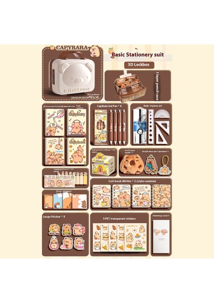 Kapya Kırtasiye Seti Okula Başlangıç Hediye Paketi (Yurt Dışından)