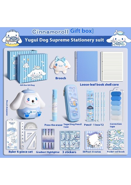 Kuromi Melodi Kırtasiye Seti Okula Başlangıç Için Yüksek Değerli Çocuk Hediye Kutusu Öğrenme Kırtasiye Hediye Paketi (Yurt Dışından)