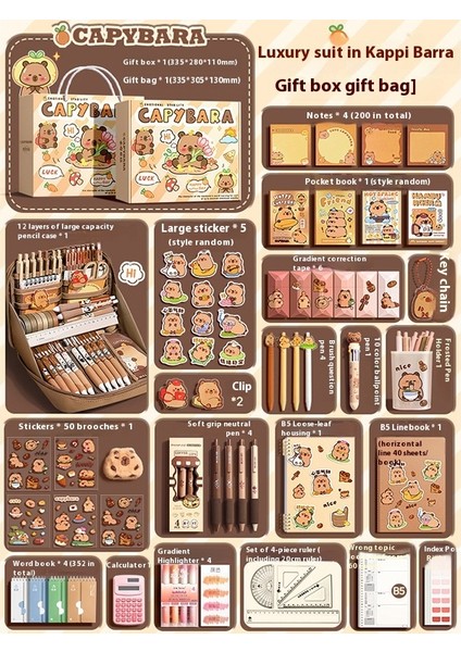 Kapya Kırtasiye Seti Okula Başlangıç Hediye Paketi (Yurt Dışından)