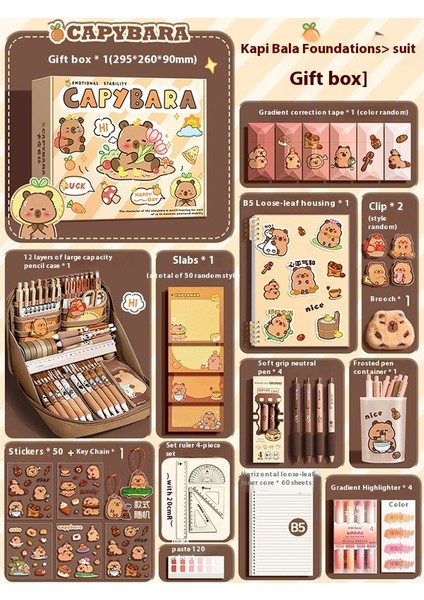 Kapya Kırtasiye Seti Okula Başlangıç Hediye Paketi (Yurt Dışından)