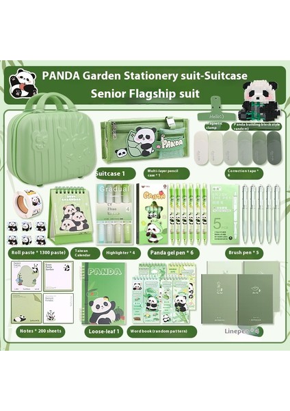 Panda Karapika Kırtasiye Paketi Okul Malzemeleri Hediyeleri Çocuk Kırtasiye Seti (Yurt Dışından)
