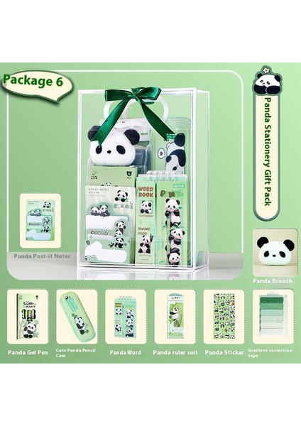 Panda Karapika Kırtasiye Paketi Okul Malzemeleri Hediyeleri Çocuk Kırtasiye Seti (Yurt Dışından)