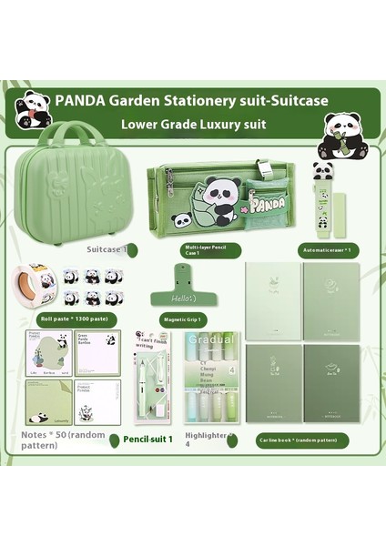 Panda Karapika Kırtasiye Paketi Okul Malzemeleri Hediyeleri Çocuk Kırtasiye Seti (Yurt Dışından)
